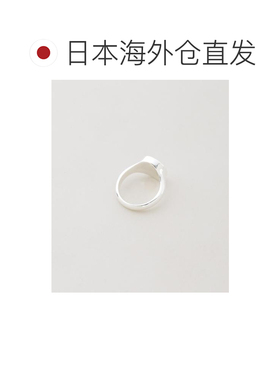 日本直邮ASSEMBLANC JEWELRY 男士 银镀层黄铜简约签名戒指 67062