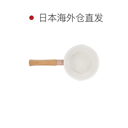 【日本直邮】Fuji Horo富士珐琅单手锅 奶锅 粉色 14cm CTN-14M.A - 图1