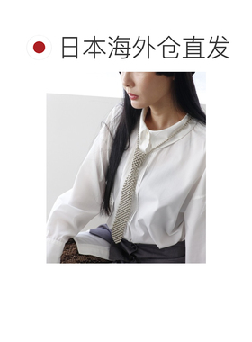 日本直邮Three Four Time 女士 贝珠领带型项链 时尚金属珠设计 8