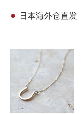 1h可退 日本直邮cui-cui K10YG 黄金 马蹄造型 项链 可调节长度 7