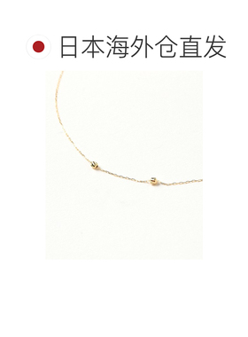 1h可退 日本直邮wePERM 女士 精细链条 双滑动珠 星光感黄金项链