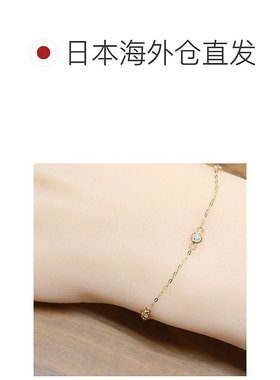 日本直邮(264509) 钻石手链 18k 玫瑰金 0.14 克拉 K18PG 女士手