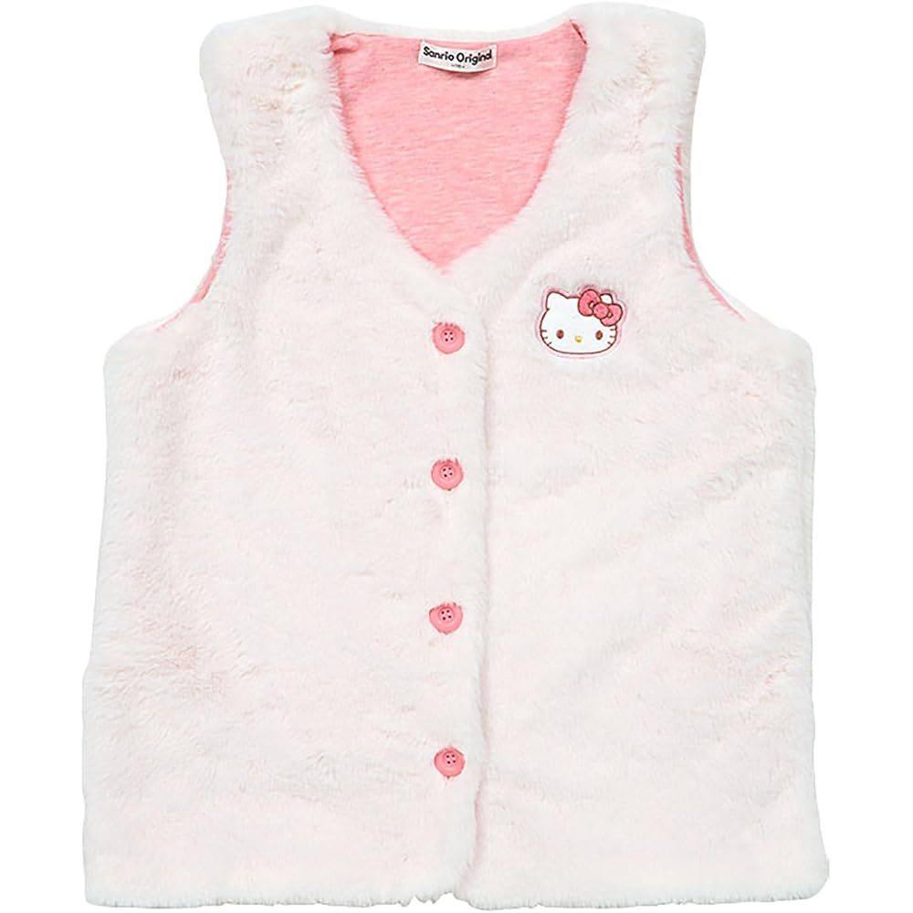 【日本直邮】三丽鸥 儿童居家马甲 Hello Kitty 130cm 带姓名标签,淘宝优惠券,粉丝福利购,淘宝优惠卷