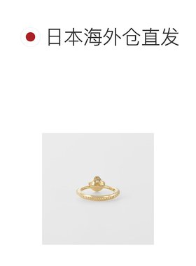 日本直邮日潮 agete 阿卡朵＜6月诞生石＞K10珍珠婴儿戒指白色 均