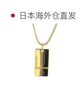 日本直邮POLICE 男士项链FIBERSKIN铭牌GN0081802金色配饰