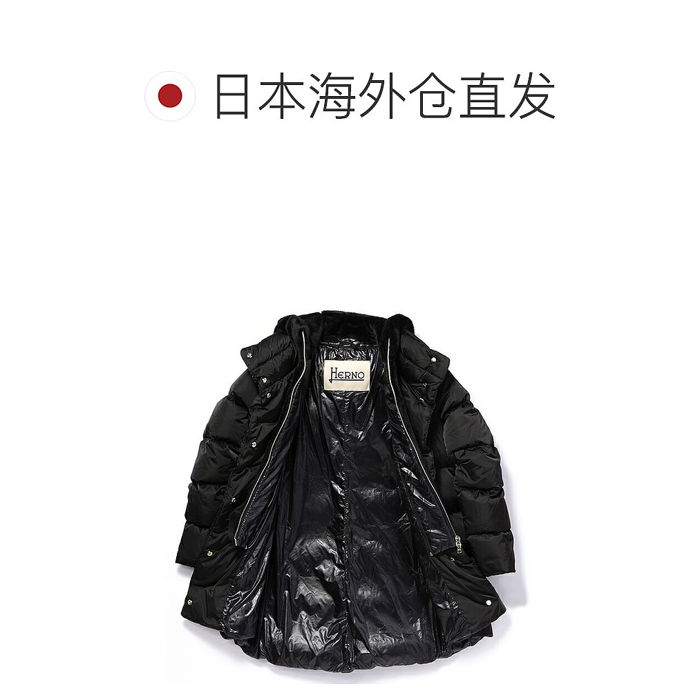 日本直邮HERNO 羽绒女士羽绒服 A 字型羽绒服连帽新款 PI001753D