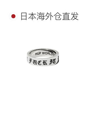 日本直邮HUF 男女同款 不锈钢材质 指环 设计款 刻印细节 25H_AC0