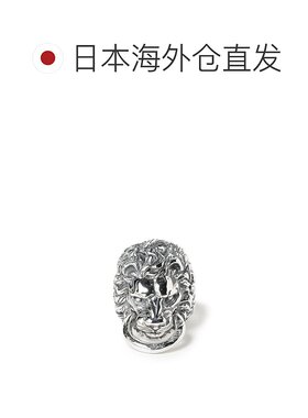 1h可退 日本直邮Bill Wall Leather 男士狮子头造型银戒指 790101