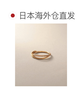 日潮跑腿COCOSHNIK K10钻石十字线戒指 405-66404