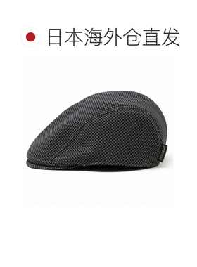 日本直邮STETSON ivy 限定 春夏 男士鸭舌帽 千鸟格 炭灰色 涤纶