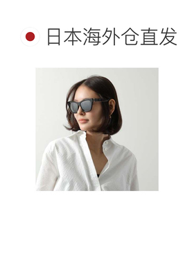 日本直邮SAINT LAURENT 圣罗兰太阳镜 SL M79 猫眼型 黑色黑色银