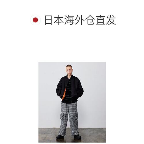 1h可退 日本直邮BEAMS 格子工装裤休闲裤阔腿裤 - 图1