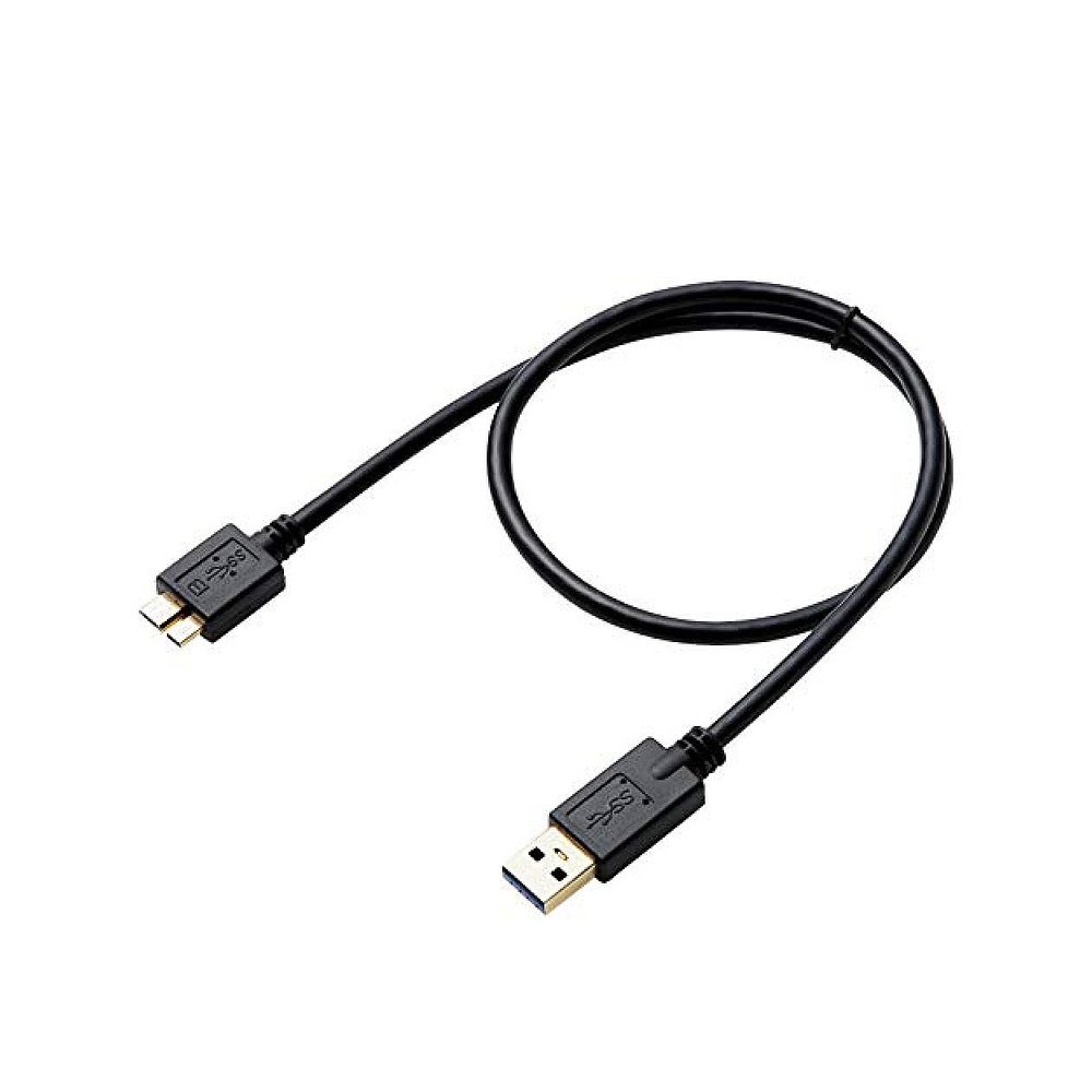 【日本直邮】宜丽客USB3.0数据线 A-microB Tpye HDD硬盘用 0.5m-图0