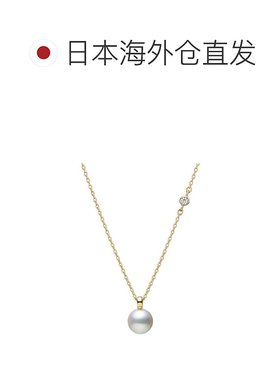 日潮跑腿Mikimoto御木本 女款珍珠钻石时尚百搭简约项链 黄金 43c