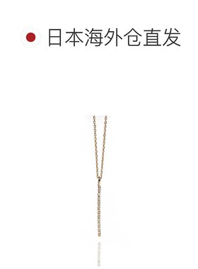 1h可退 日本直邮cui-cuiK10黄金钻石线条项链782381cuicui
