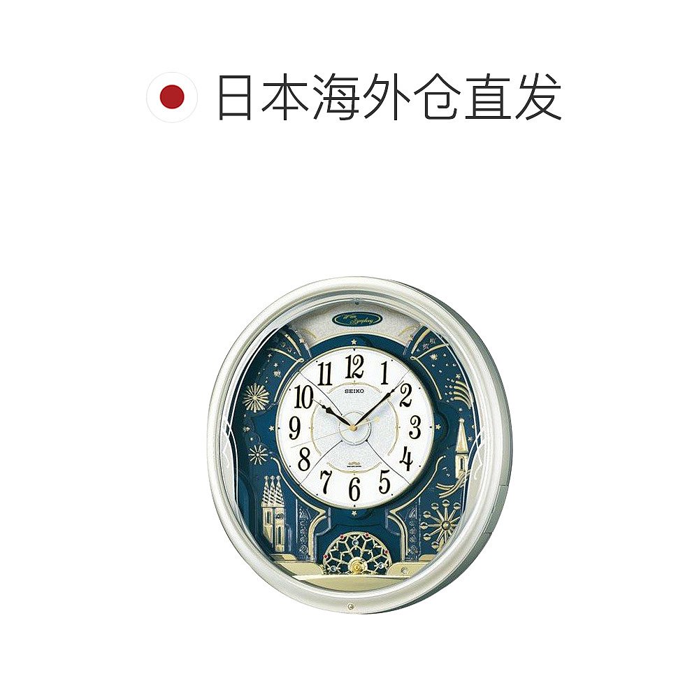 直邮日本精工SEIKO 趣味挂钟 可旋转 6种旋律 电波钟表 光传感器 - 图1