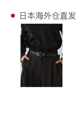 日本直邮RIM.ARK 女士 皮革风格腰带 金属感装饰【付后1h可退】