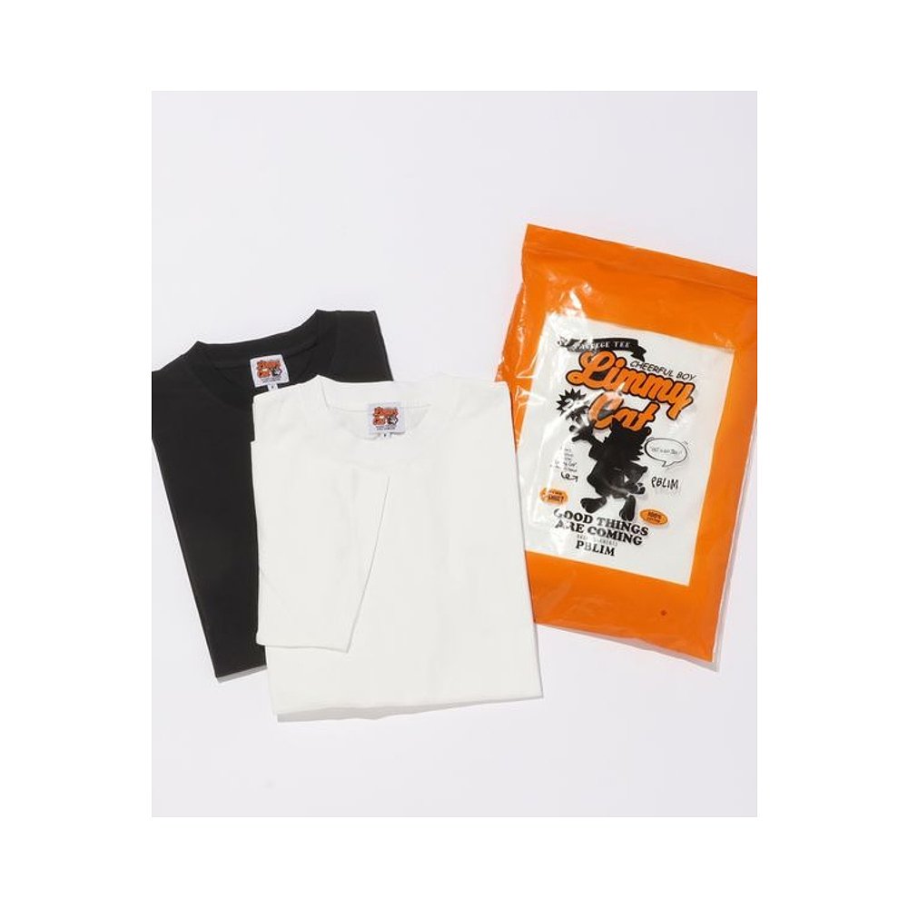 1h可退 日本直邮PAGEBOY 女装 棉质 简约猫图案T恤 两件装 498644 - 图0