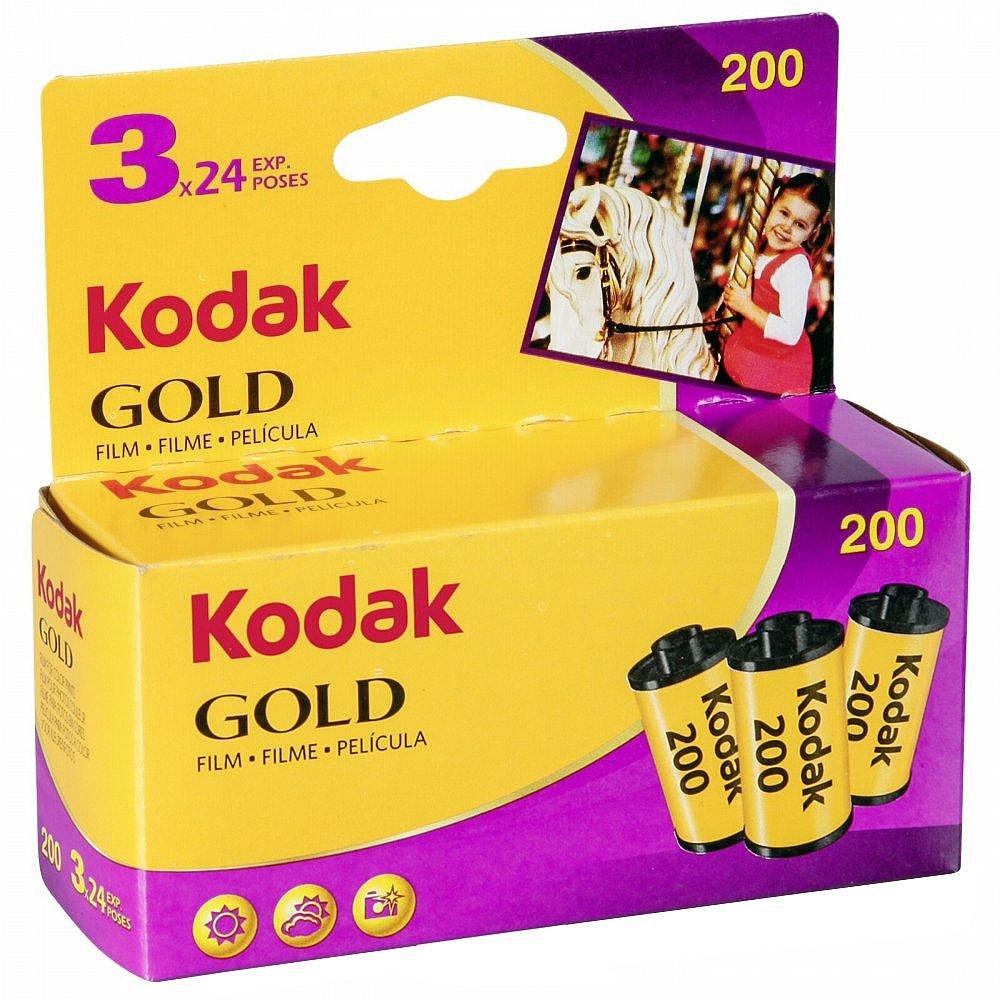 柯达Kodak彩色负片胶卷/菲林GOLD 200 35mm 24张 3盒-图2