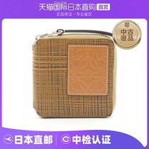 Japan Direct Mail Medieval LOEWE RoyWE B] 9 0 New SquareZipCompactWallet Rounded Corners