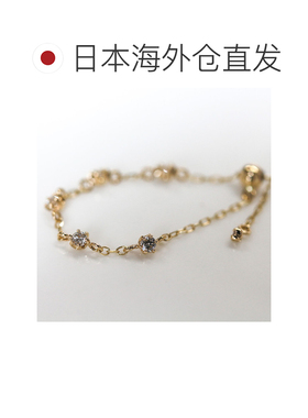 1h可退 日本直邮cui-cui 钻石站链戒指 K10YG 755623