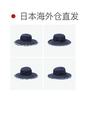 日本直邮CA4LA 男女帽子CA4LA 帽子渔夫帽深色春季夏季防紫外线宽