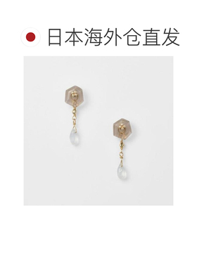日本直邮agete 阿加特 K10烟晶耳环