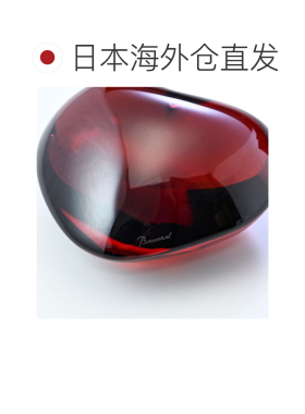 日本直邮巴卡拉镇纸红心形水晶物体内部雕像 1761585 餐具水晶