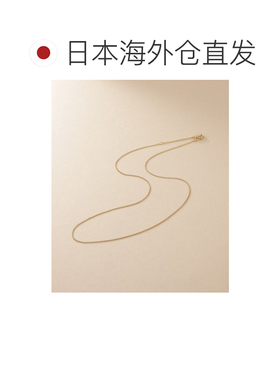 1h可退 日本直邮COCOSHNIK 女士 K10黄金 细身弧形项链 40cm可调
