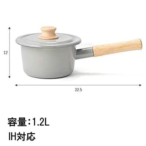 【日本直邮】Fuji Horo富士珐琅单手锅 奶锅 粉色 14cm CTN-14M.A - 图3