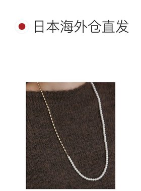 1h可退 日本直邮Bou Jeloud 女士 珍珠金属长款项链 精致叠戴设计