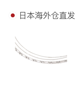 1h可退 日本直邮GLOBAL WORK 女装 不锈钢三连短项链 583493