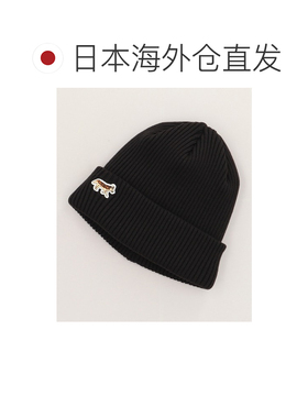 日本直邮CA4LA 男女同款 刺绣徽章翻边针织帽 TAM【付后1h可退】