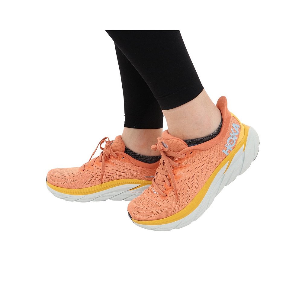 日潮跑腿HOKA ONE女式跑步鞋 慢跑鞋 Clifton 8 1119394-S - 图0