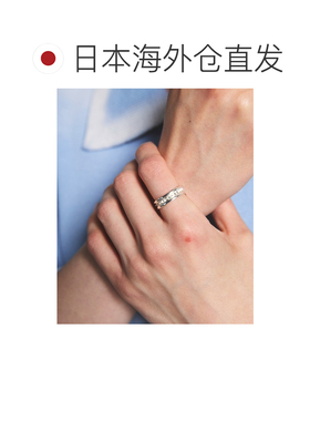 日本直邮MAISON SPECIAL 男女同款 V字三连戒指真铜银镀层 112696