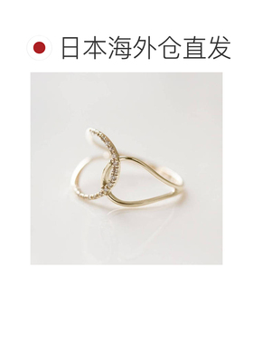 1h可退 日本直邮cui-cui 世界小钻石 黄金戒指 K10YG 755660