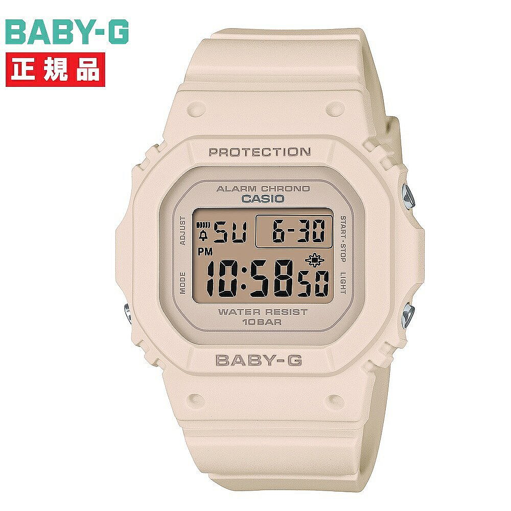 日本直邮CASIO BABY-G Baby G 数字方形粉色米色 BGD-565U-4JF - 图2