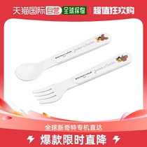 Japan Direct Mail Japan Direct Mail OSK Easy Bear Baby Dining Fork Dining Spoon Set of high temperature resistant to clean