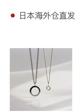 1h可退 日本直邮cui-cui 情侣款 圆环项链 K10YG/SV925 595428
