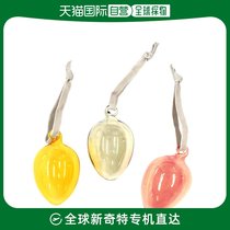 Japan Direct mail IITTALA Christmas pendant Nordic wind glass ornament eggs 3 pieces of interior decoration Jane