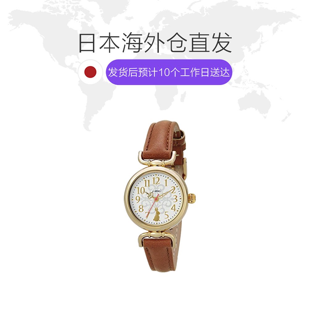 天猫国际日本直购日本直邮J·AXIS日韩腕表动物图标手表HL194-BR棕色女士腕表1