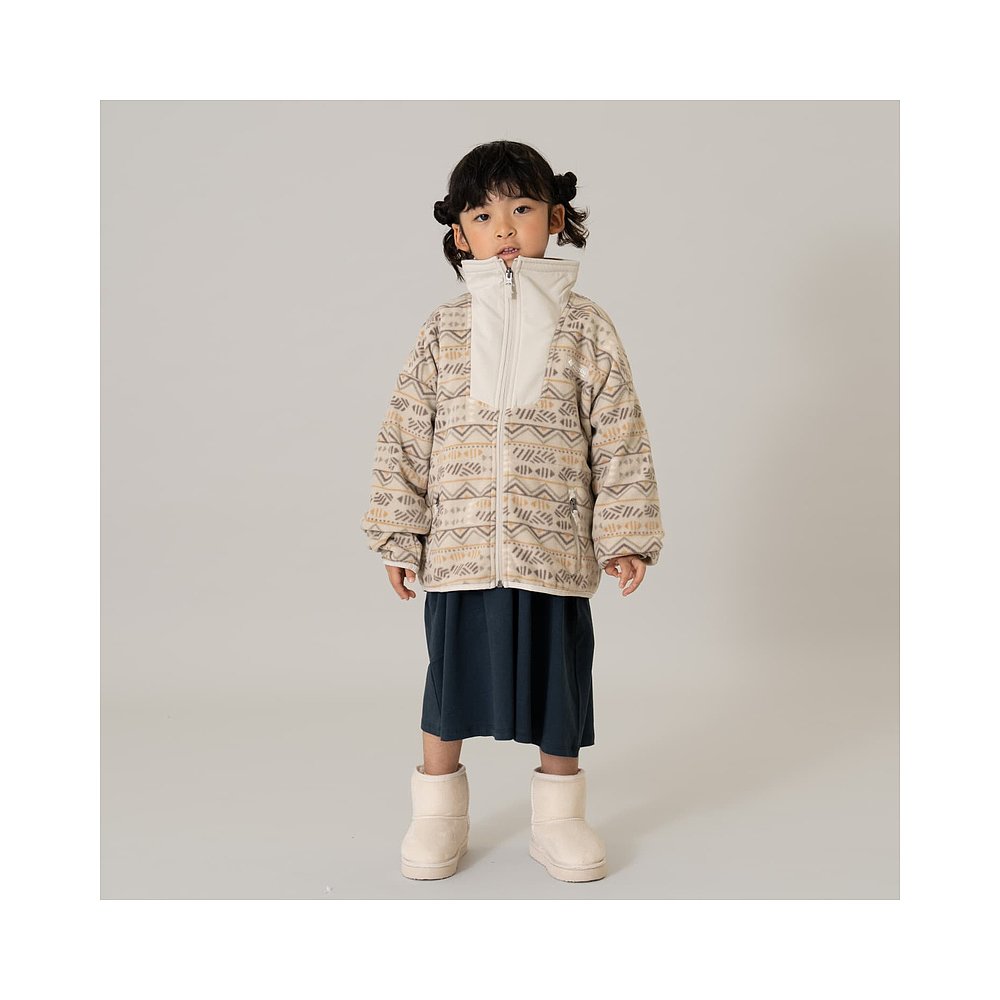 日本直邮and D.petitmain 全印花全拉链抓绒衫 - 图0