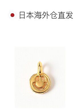 1h可退 日本直邮Bill Wall Leather 男士 18K金镀层笑脸吊坠 精致