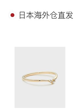 1h可退 日本直邮NOJESS 女士K10钻石戒指 独特流星轨迹设计 显瘦V