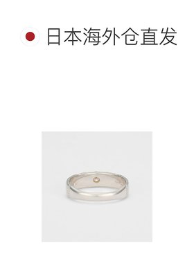 日本直邮日潮 agete 阿卡朵 银色/5K钻石戒指（S）独特指环