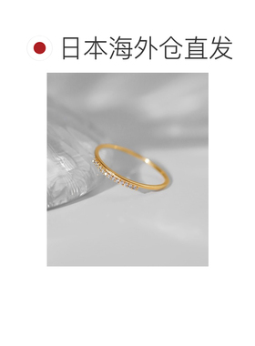 日本直邮ANE MONE 女士纤细闪耀水钻线条戒指 DG340053R