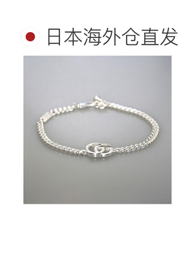 日本直邮Gucci 男士手链 双 G 链814917 J8400 8106银色配饰