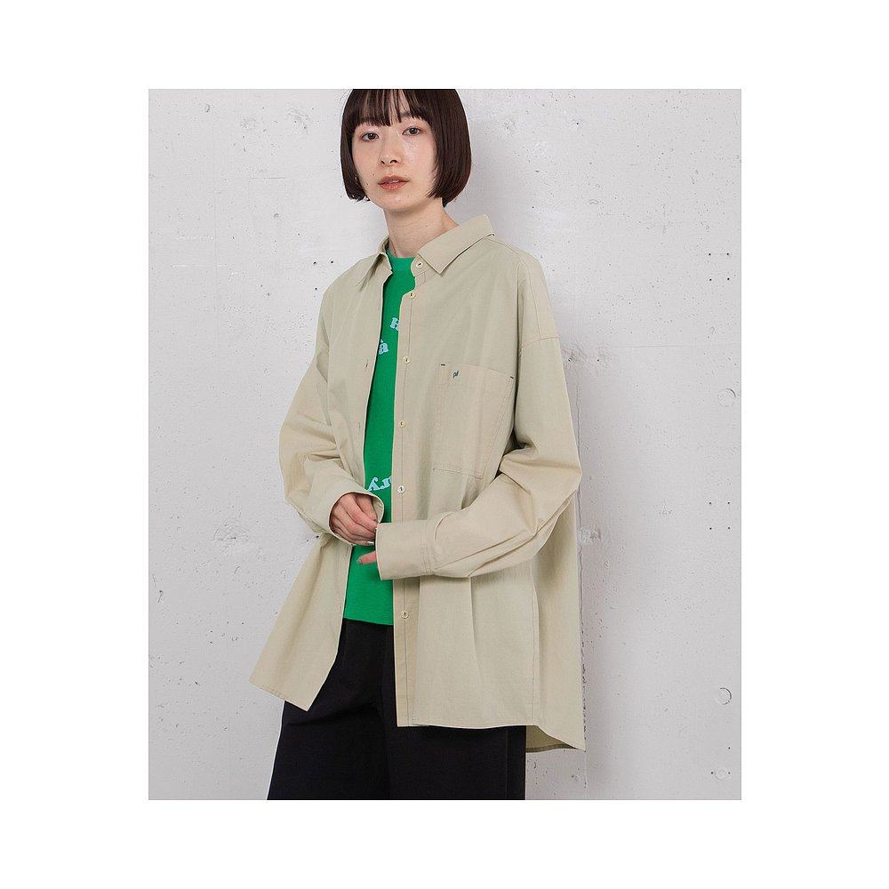 1h可退 日本直邮POU DOU DOU 女士刺绣口袋宽松衬衫 2511146949 - 图0