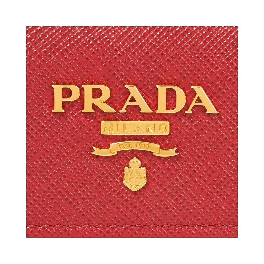 【99新未使用】日本直邮PRADA 钥匙包 1PG004 QWA 红色系列 F068Z - 图0