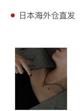 1h可退 日本直邮SMELLY so' 女士椭圆吊牌皮绳项链 SM432PF009